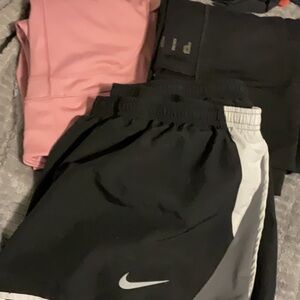 Nike Kids Black and White Athletic Shorts bundle